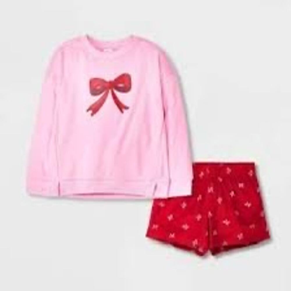 Girls' 2pc Cami/Flannel Pant Pajama Set  S 6-7- art class